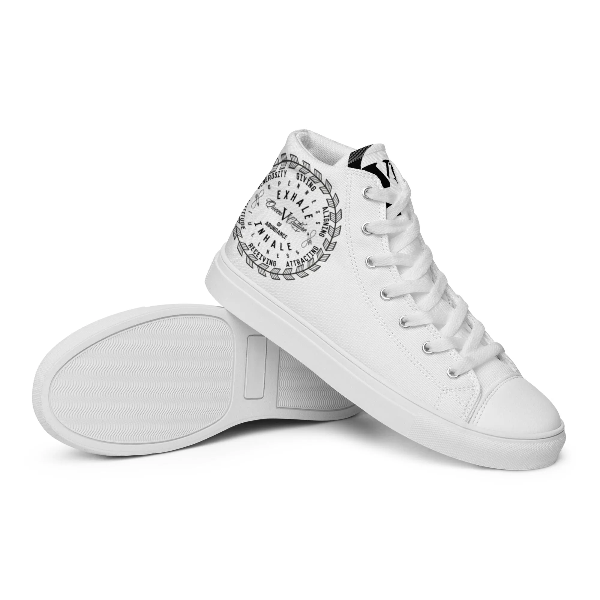 Womens high top canvas shoes
