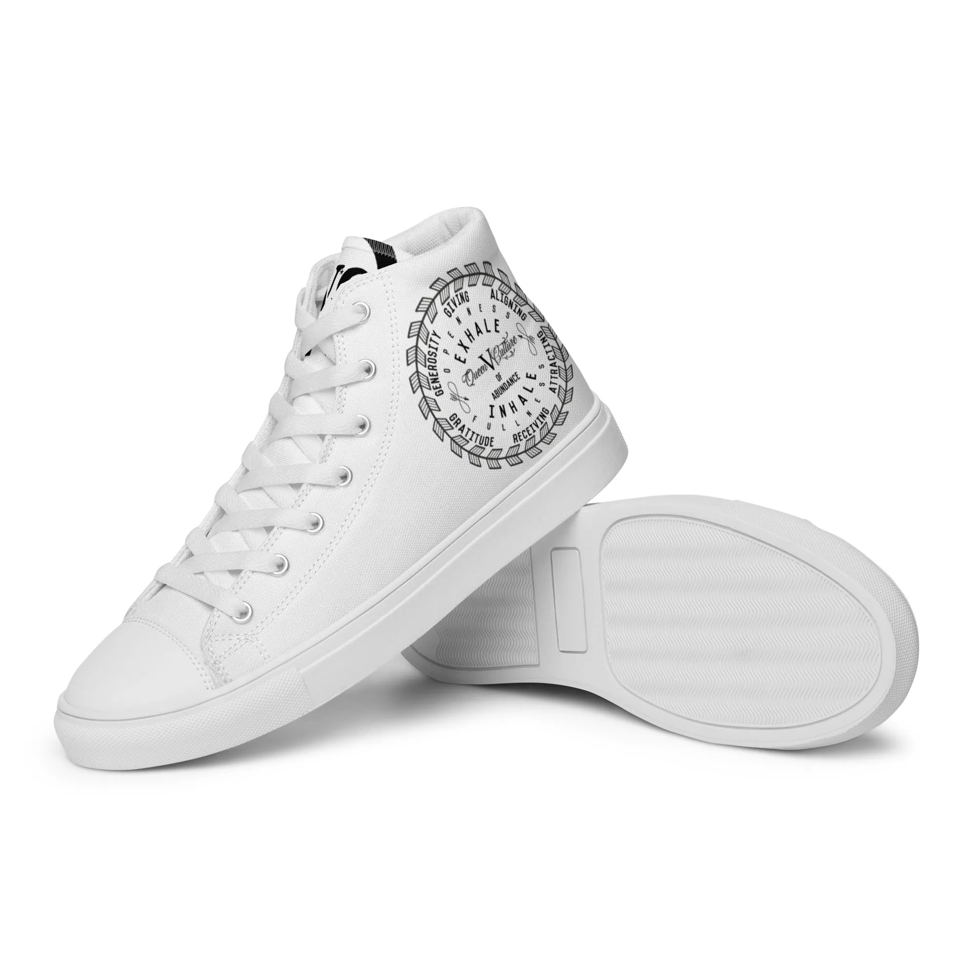 Womens high top canvas shoes
