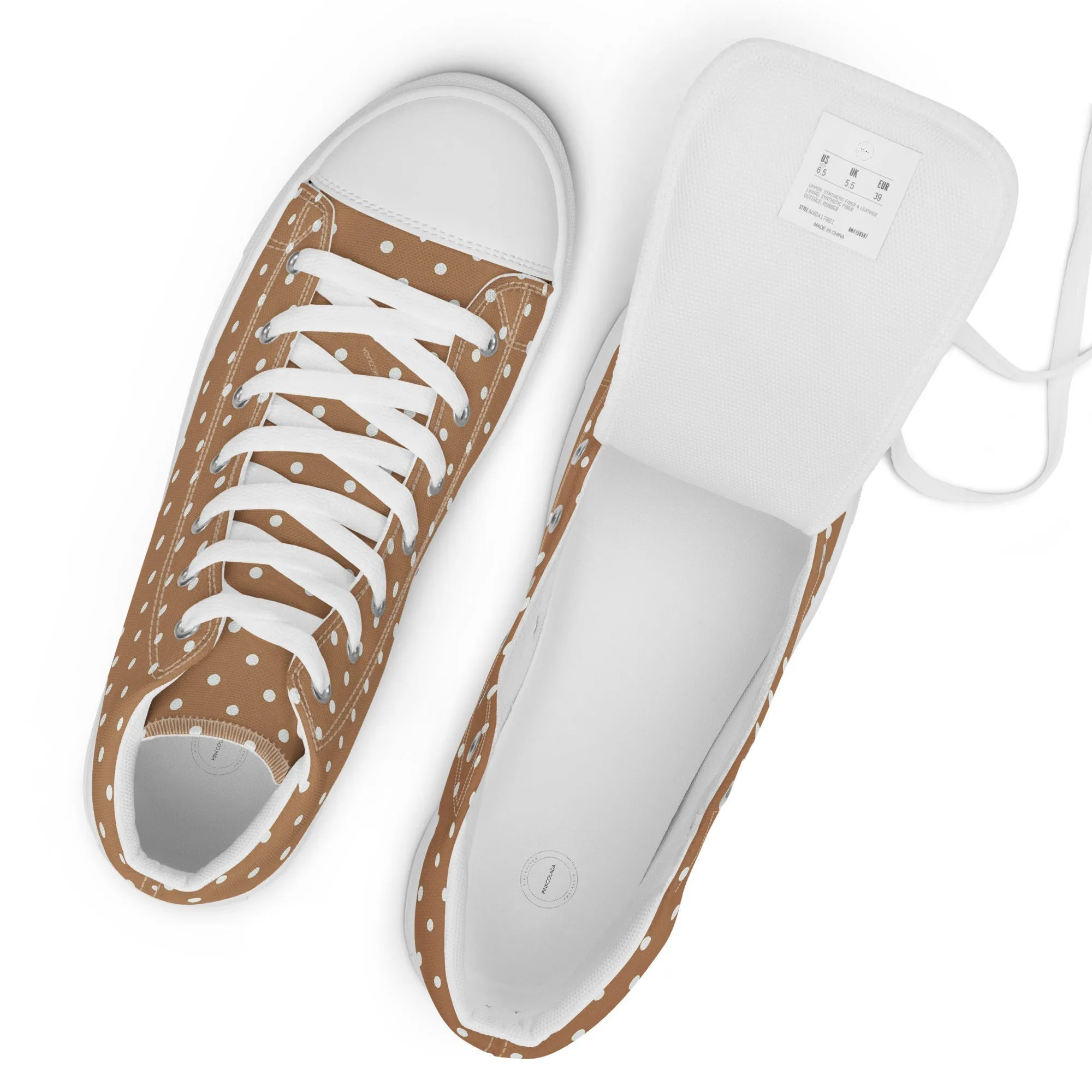 Womens high top canvas shoes