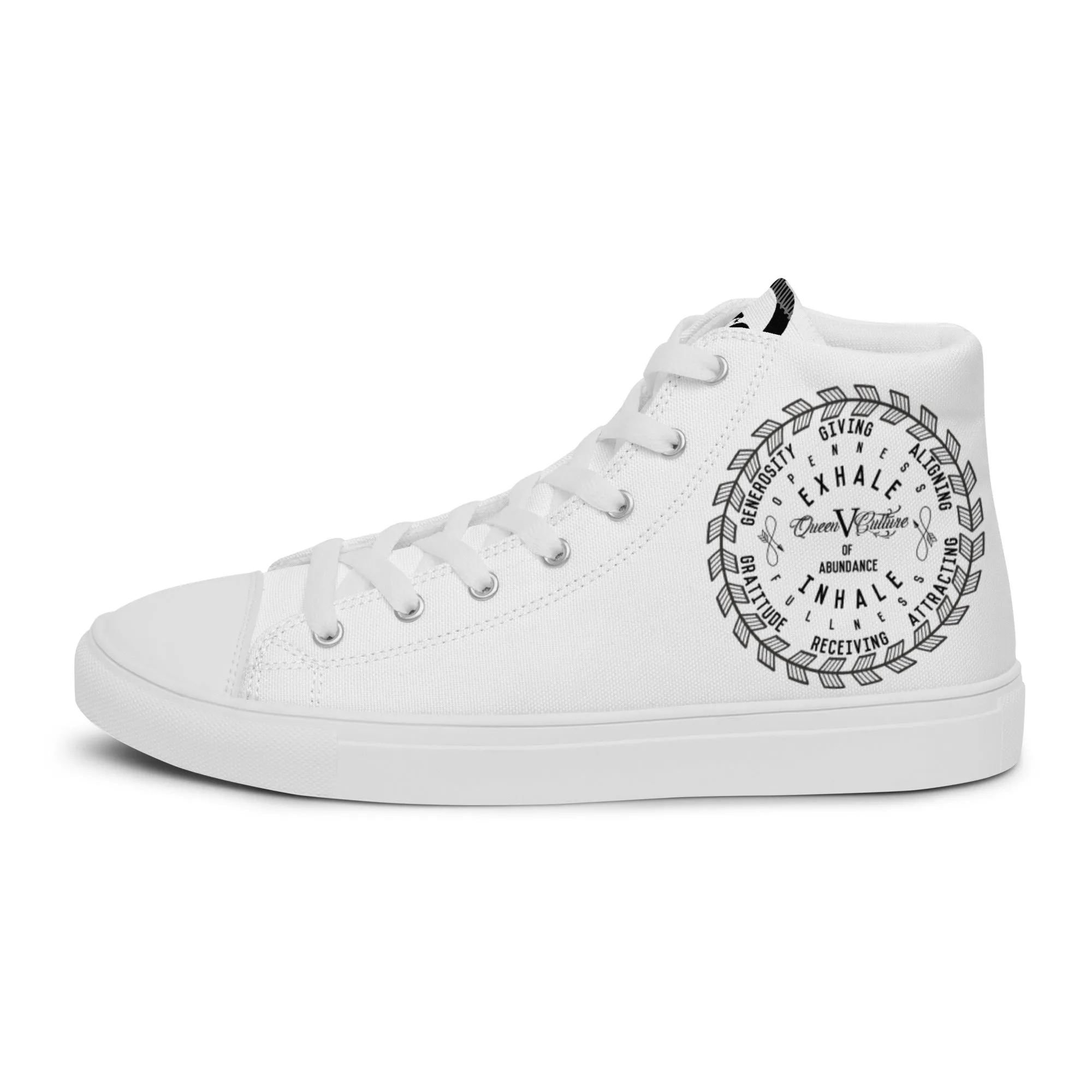 Womens high top canvas shoes