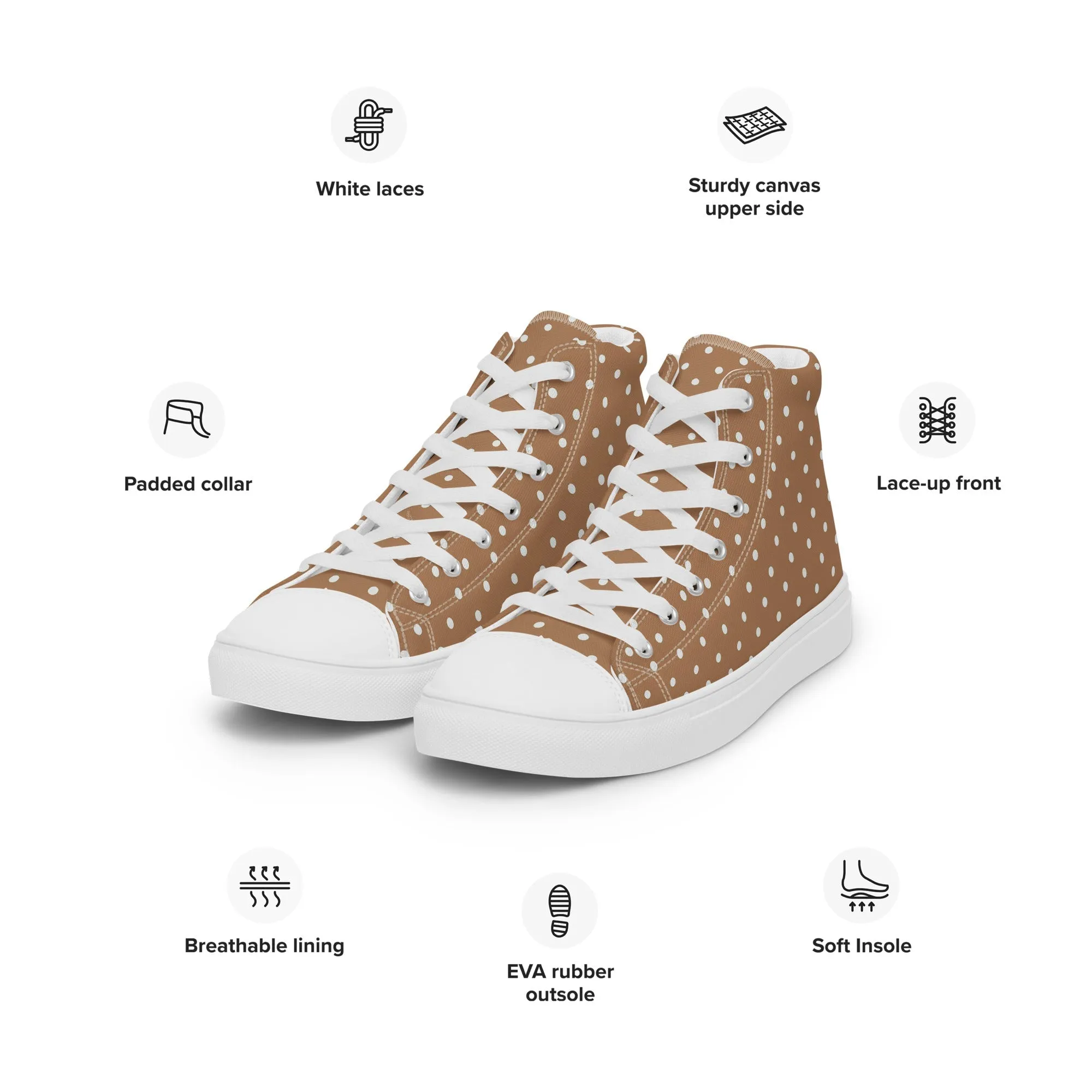 Womens high top canvas shoes