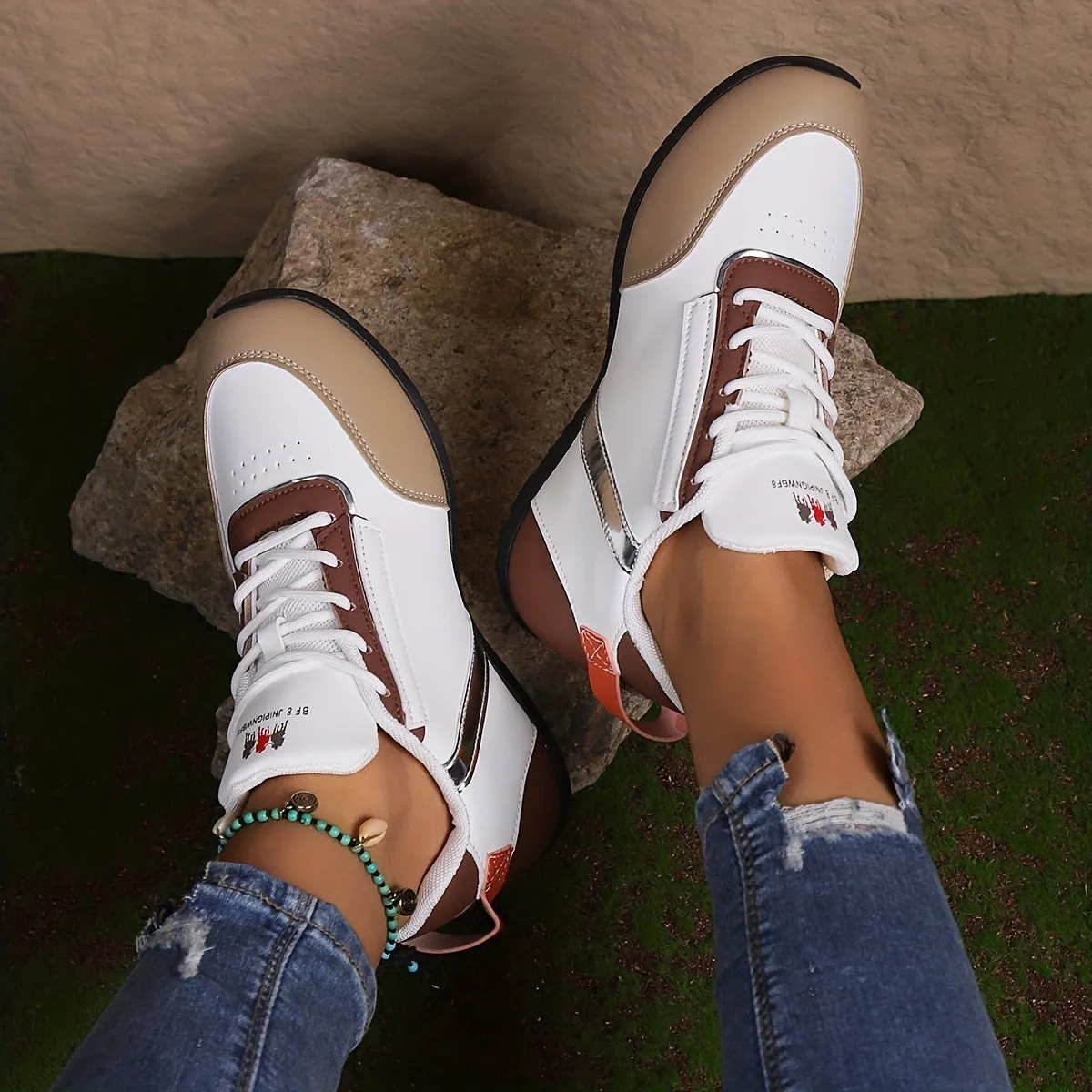 Women's Horse Design Sneakers | Casual Low Top Sport Shoes