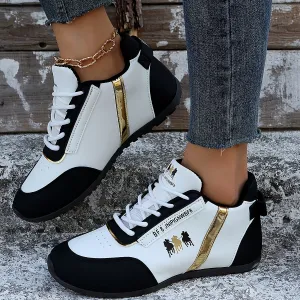 Women's Horse Design Sneakers | Casual Low Top Sport Shoes