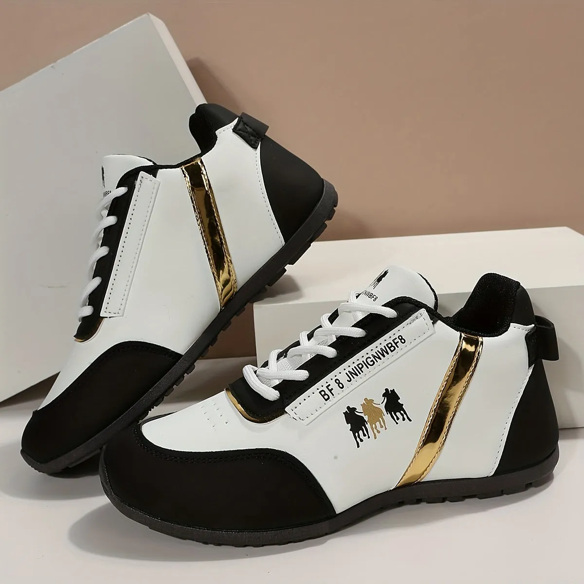 Women's Horse Design Sneakers | Casual Low Top Sport Shoes