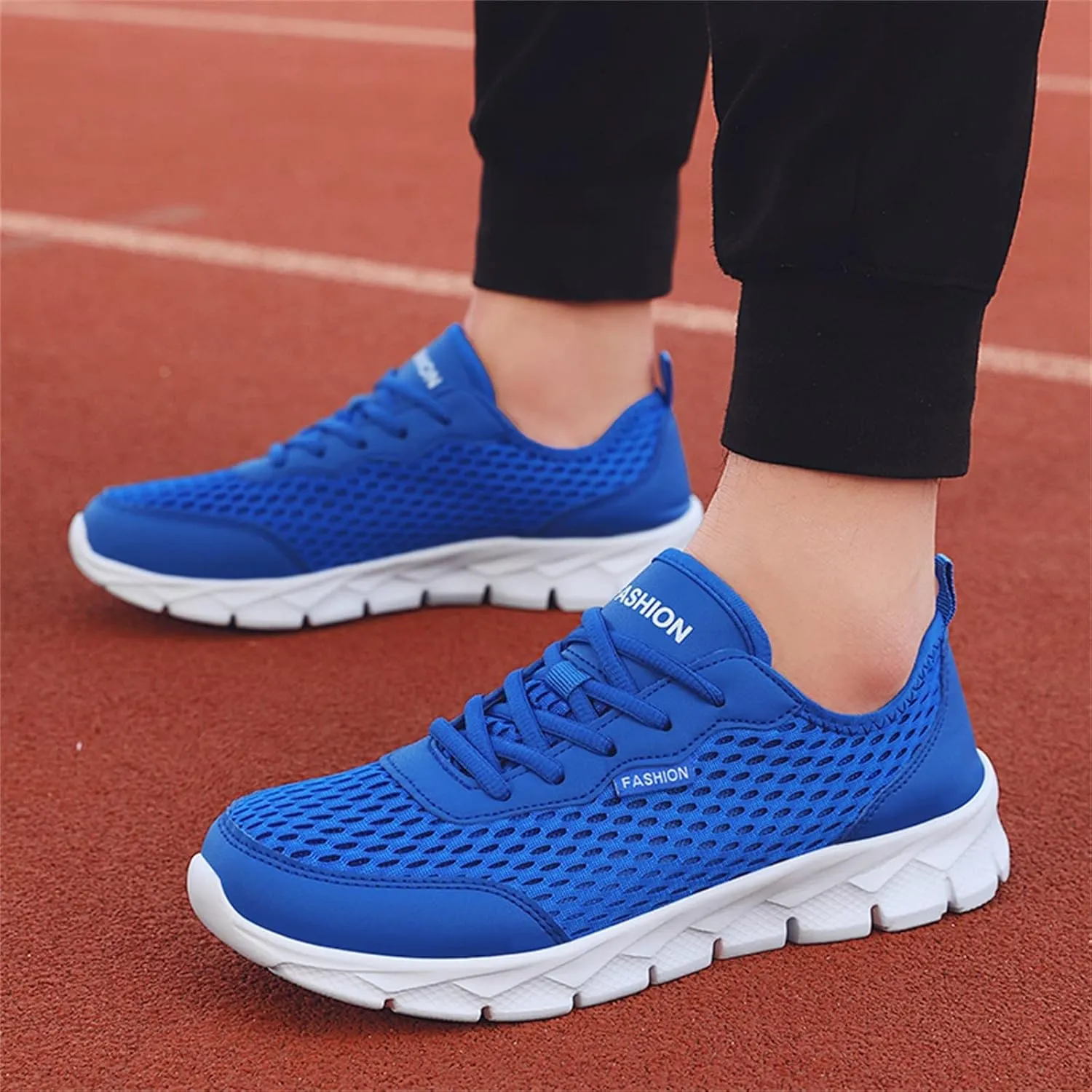 Women's Lace Up Walking Shoes Running Comfortable Tennis Womens Tennis Shoes Mesh Men Shoes Casual White Platform Sneakers Waterproof Tennis Shoe Cross Trainer Shoe