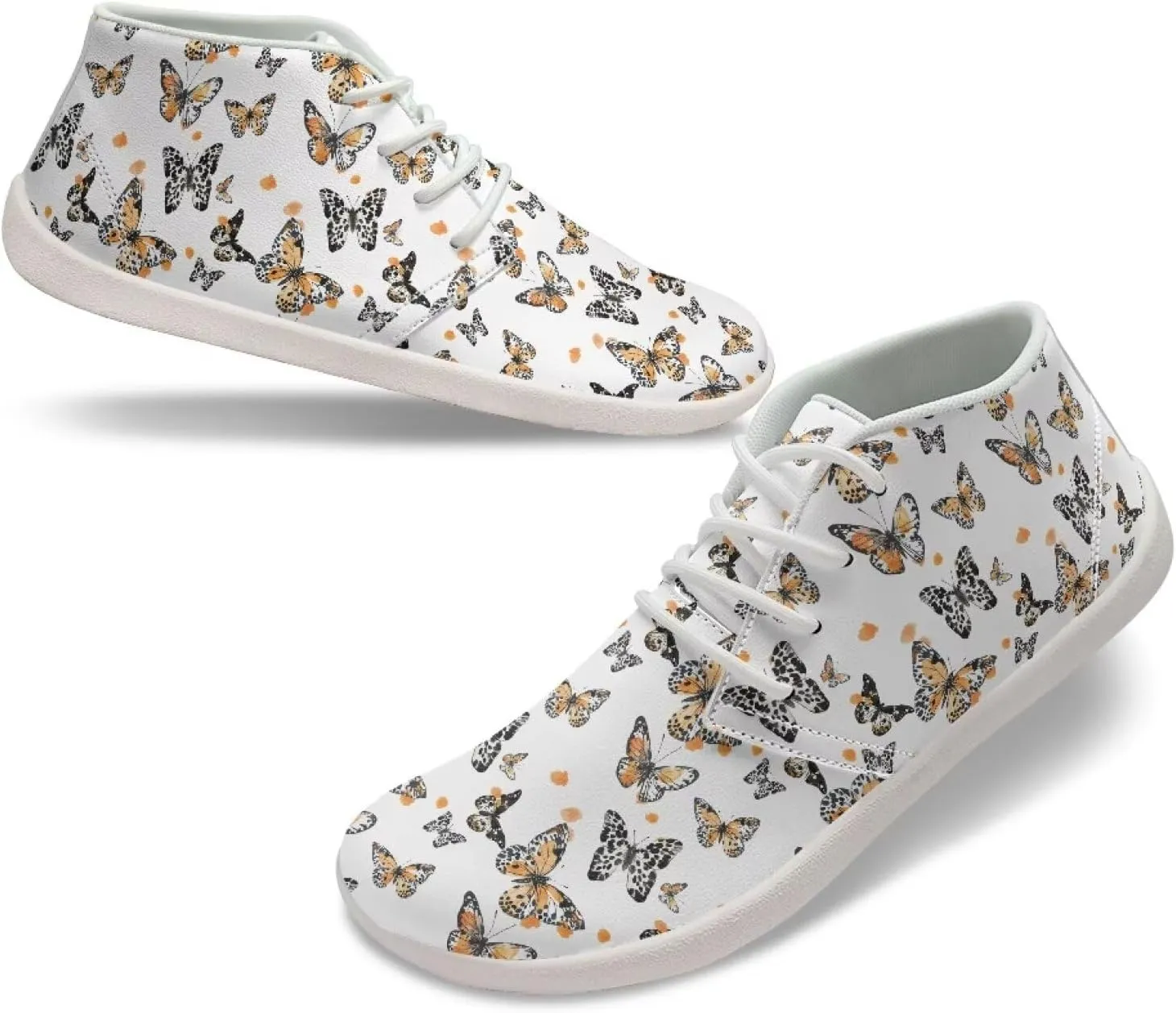 Women's Minimalist Barefoot Shoes | Wide Wide Toe Box Fashion Sneaker | Zero Drop Workout Training Sneaker US 6-13.5
