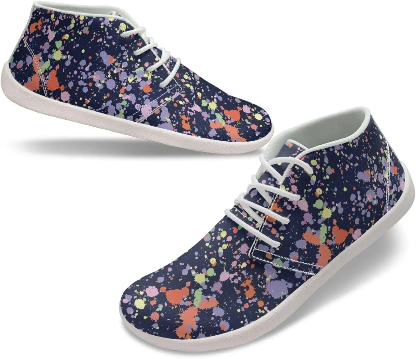 Women's Minimalist Barefoot Shoes | Wide Wide Toe Box Fashion Sneaker | Zero Drop Workout Training Sneaker US 6-13.5