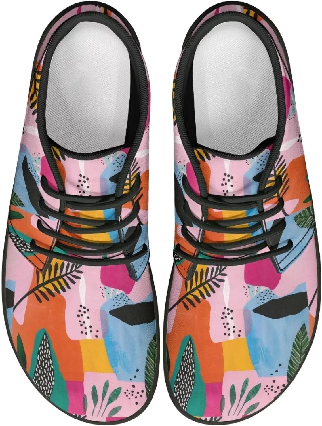 Women's Minimalist Barefoot Shoes | Wide Wide Toe Box Fashion Sneaker | Zero Drop Workout Walking Tennis Shoes US 6-13.5