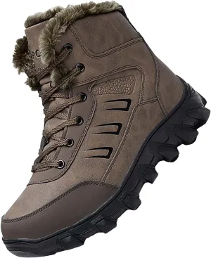 Work Boots for Men Slip On Hiking Sneakers Warm Booties Women Working Shoes Non Steel Toe Waterproof Work Shoes Non-Slip Hike Grounded Footwear