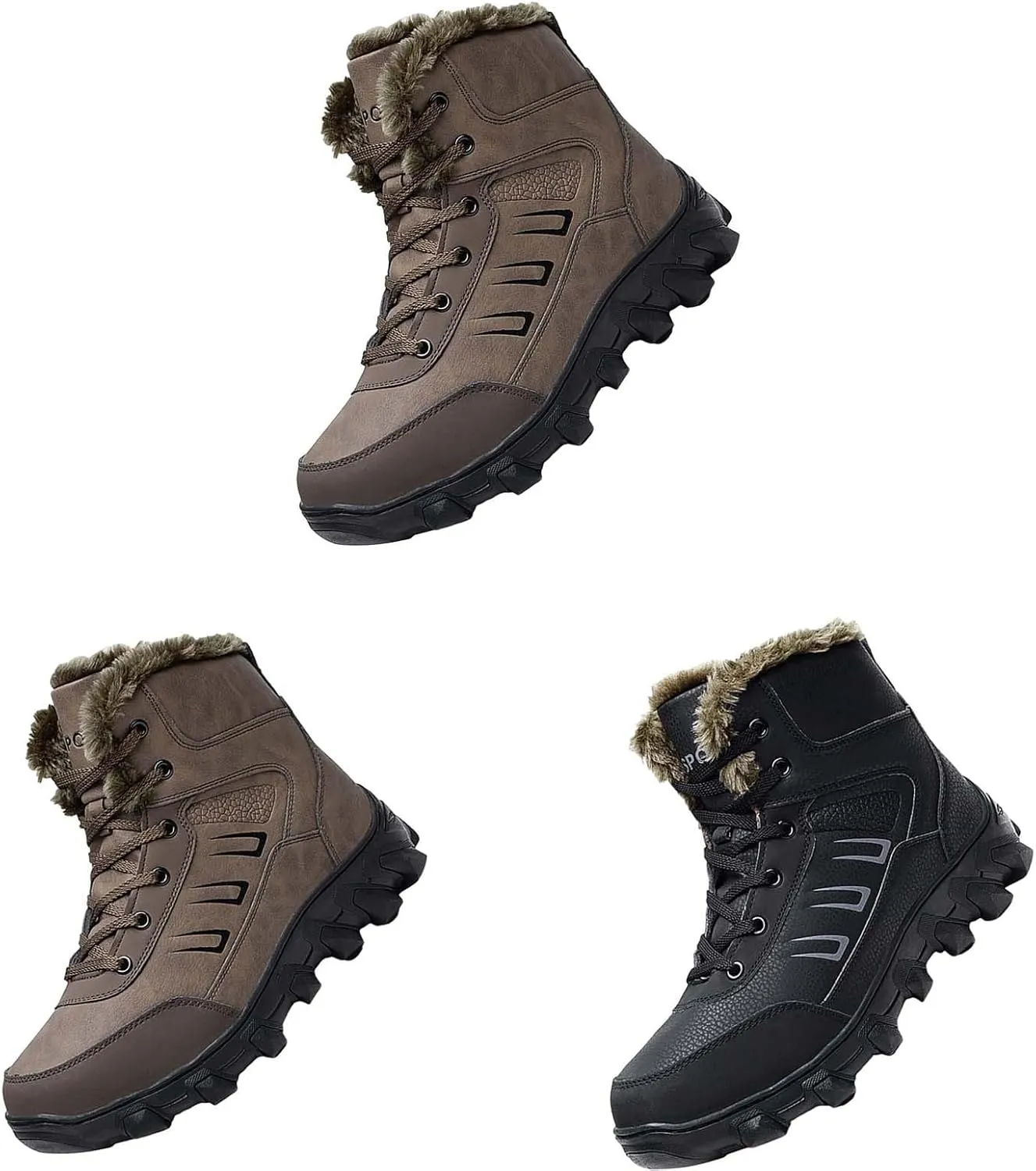 Work Boots for Men Slip On Hiking Sneakers Warm Booties Women Working Shoes Non Steel Toe Waterproof Work Shoes Non-Slip Hike Grounded Footwear