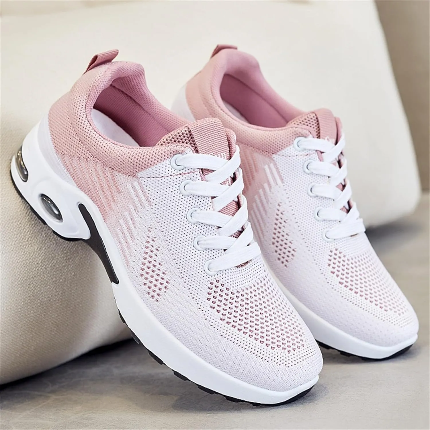 ZWRXW Running Shoes for Women Men Unisex Non-Slip Tennis Gym Workout Athletic Shoes Comfortable Lightweight Breathable Walking Sneakers Summer Fashion Sneaker Footwear